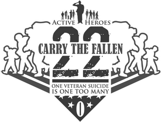 ACTIVE HEROES CARRY THE FALLEN 22 ONE VETERAN SUICIDE IS TOO MANY 0