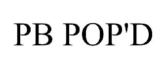 PB POP'D