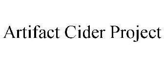 ARTIFACT CIDER PROJECT