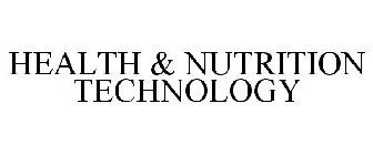 HEALTH & NUTRITION TECHNOLOGY