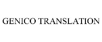 GENICO TRANSLATION