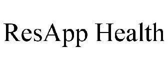 RESAPP HEALTH