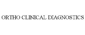 ORTHO CLINICAL DIAGNOSTICS