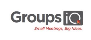 GROUPS IQ SMALL MEETINGS, BIG IDEAS.