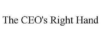THE CEO'S RIGHT HAND