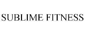SUBLIME FITNESS