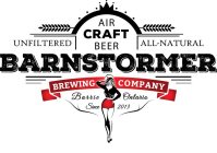 AIR CRAFT UNFILTERED BEER ALL-NATURAL BARNSTORMER BREWING COMPANY BARRIE ONTARIA SINCE 2013