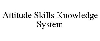 ATTITUDE SKILLS KNOWLEDGE SYSTEM