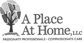 A PLACE AT HOME, LLC PASSIONATE PROFESSIONALS COMPASSIONATE CARE