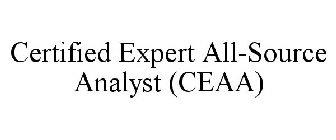 CERTIFIED EXPERT ALL-SOURCE ANALYST (CEAA)