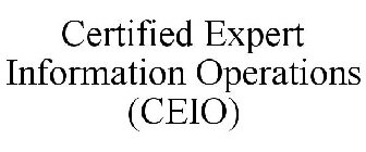 CERTIFIED EXPERT INFORMATION OPERATIONS (CEIO)