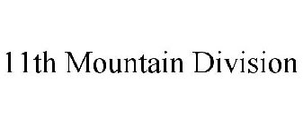 11TH MOUNTAIN DIVISION