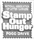 NATIONAL ASSOCIATION OF LETTER CARRIERS STAMP OUT HUNGER FOOD DRIVE