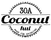 30A COCONUT HUT MADE FOR DRINKING