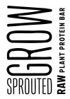 GROW SPROUTED RAW PLANT PROTEIN BAR