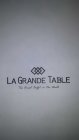 LA GRANDE TABLE THE FINEST BUFFET IN THE WORLD