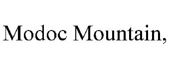 MODOC MOUNTAIN,