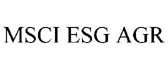 MSCI ESG AGR
