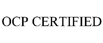 OCP CERTIFIED