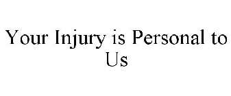 YOUR INJURY IS PERSONAL TO US