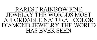 RAREST RAINBOW FINE JEWELRY THE WORLDS MOST AFFORDABLE NATURAL COLOR DIAMOND JEWELRY THE WORLD HAS EVER SEEN