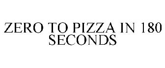 ZERO TO PIZZA IN 180 SECONDS
