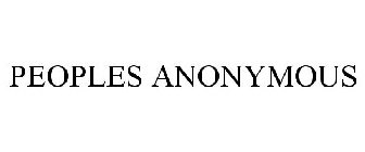PEOPLES ANONYMOUS