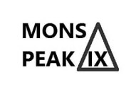 MONS PEAK IX