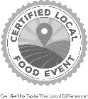 CERTIFIED LOCAL FOOD EVENT CERTIFIED BY TASTE THE LOCAL DIFFERENCE