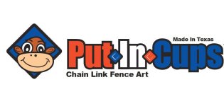 MADE IN TEXAS PUT IN CUPS CHAIN LINK FENCE ART