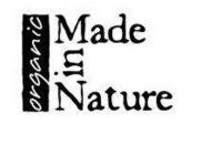 ORGANIC MADE IN NATURE