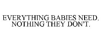 EVERYTHING BABIES NEED. NOTHING THEY DON'T.