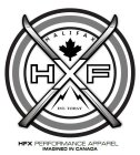 HFX PERFORMANCE APPAREL IMAGINED IN CANADA HXF HALIFAX EST. TODAY