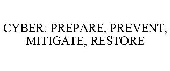 CYBER: PREPARE, PREVENT, MITIGATE, RESTORE
