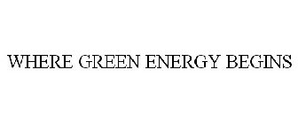WHERE GREEN ENERGY BEGINS