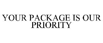YOUR PACKAGE IS OUR PRIORITY