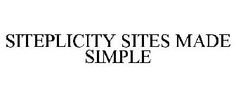 SITEPLICITY SITES MADE SIMPLE