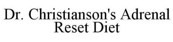 DR. CHRISTIANSON'S ADRENAL RESET DIET