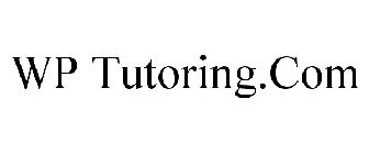 WP TUTORING.COM