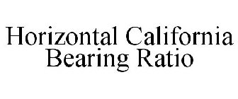 HORIZONTAL CALIFORNIA BEARING RATIO