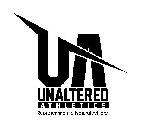 UA UNALTERED ATHLETICS REPRESENTING THE NATURAL ATHLETE.