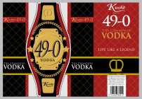 KUSHÉ 49-0 VODKA THE CHAMPION VODKA LIVE LIKE A LEGEND KUSHE PRESENTS