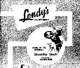 LENDY'S FAMILY RESTAURANTS HOME OF THE ORIGINAL BUDDY BOY 'DOUBLE-DECK' HAMBURGER LENDY'S