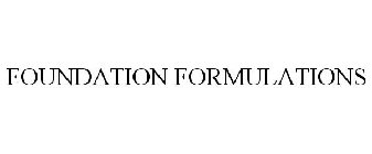 FOUNDATION FORMULATIONS