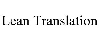 LEAN TRANSLATION