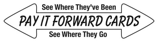 SEE WHERE THEY'VE BEEN PAY IT FORWARD CARDS SEE WHERE THEY GO