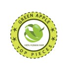 GREEN APPLE TOP PIECES 100% HUMAN HAIR