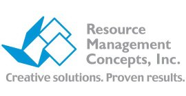 RESOURCE MANAGEMENT CONCEPTS, INC. CREATIVE SOLUTIONS. PROVEN RESULTS.