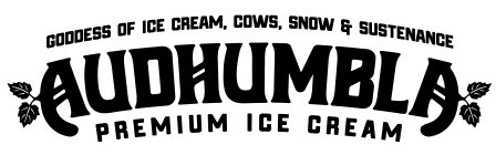 GODDESS OF ICE CREAM, COWS, SNOW & SUSTENANCE AUDHUMBLA PREMIUM ICE CREAM