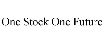 ONE STOCK ONE FUTURE